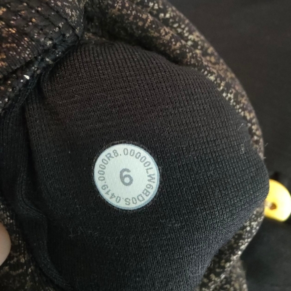 Lululemon Wunder Under Crop Leggings High-Rise Luminosity Blck Foil 21" Sz 6 - Picture 11 of 14